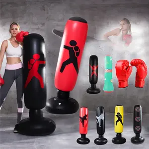 Promotion Portable Custom Free Standing Heavy Kids Smart Adult Water Filled Stand Reflex Sand Boxing Bag Inflatable Punching Bag