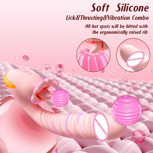 Yetişkin oyuncaklar G Spot klitoral yalama vibratör, su geçirmez şarj edilebilir yetişkin seks oyuncakları, çift için silikon klitoral stimülatör - Product Image 6