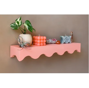 Custom <b>Floating</b> Night Stand Secret Home Decor Space-Saving Handcrafted Wall Art <b>Shelves</b> Cozy Cute Wavy - Product Image 1