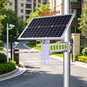 ระบบพลังงานแสงอาทิตย์ DC12V สำหรับ<span class=keywords><strong>กล้อง</strong></span>วงจรปิด <span class=keywords><strong>Dahua</strong></span> พร้อมเราเตอร์ 4G สวิตช์ POE ชุดแผงโซลาร์เซลล์พร้อมแบตเตอรี่ลิเธียม ชุดขายึดเสา - Product Image 1