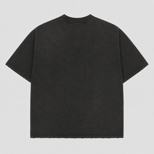 Camiseta Gráfica Gótica Personalizada con Diseño de Catedral, 100% Algodón, Corte Holgado Oversize, Estilo Vintage Streetwear, Camiseta Pesada para Hombre - Product Image 2