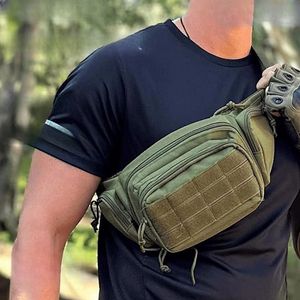 Riñonera táctica Oxford con logotipo personalizado, riñonera impermeable, paquete práctico, bolsa de utilidad con correa ajustable - Product Image 4