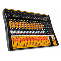 Console de mixage audio professionnelle 12 canaux CT12 avec Bluetooth, sorties XLR/TRS équilibrées pour les professionnels et les débutants