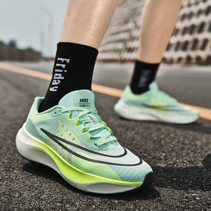 フェイマ メンズ サマー 通気性メッシュ ランニングシューズ メッシュ裏地 プロ仕様 レーシング マラソン 衝撃吸収 ラバーアウトソール モデル - Product Image 2