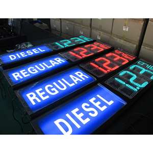 Letreros de Precios de Gas LED Más Vendidos a Precio de Fábrica, Pantalla Digital de 7 Segmentos, Resistente al Agua para Exteriores, Ayuda a la Rentabilidad de su Gasolinera - Product Image 2