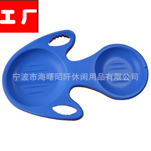 Esquís Dobles Estilo Pez Volador con Asas, Esquís para Sandboard, Trineo de Nieve, Plástico Reforzado, Universal para Nieve - Product Image 2