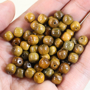 Perles en bois de santal 6x7mm pour la fabrication de bracelets, accessoires de collection, matériaux de bijoux faits à la main, DIY - Product Image 3