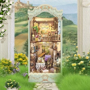 Hamaileon Countryside Diary DIY Miniature Wooden Book Nook 3D Puzzle Doll House Kit SQ09 Bookshelf Assembly Bookend Country Toy - Product Image 3