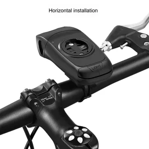 Étanche multifonctionnel vélo GPS ordinateur support LED phare ABS matériel tige Base équipement de cyclisme alimenté par batterie - Product Image 4