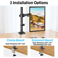 Bras de moniteur 32 pouces Monitorhalterung Support pour écran d'ordinateur PC