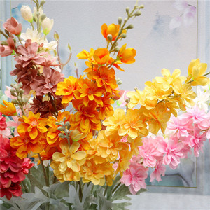 Flores de Delphinium de Tallo Largo de Seda Artificial de Nuevo Diseño - Product Image 1