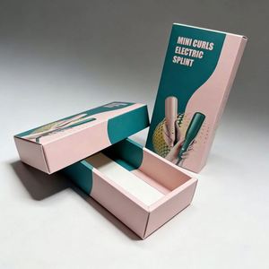 Boîte en carton blanc avec revêtement UV personnalisé en usine, finition brillante, pour outils de coiffure et produits de beauté - Product Image 4