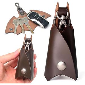 Meilleure Vente : Étui à Clés en Cuir en Forme de Chauve-Souris, Housse de Protection pour Clés de Voiture et de Maison, Porte-Clés Animal de Dessin Animé, Cadeau pour Femme, Prêt à Expédier (RTS) - Product Image 1