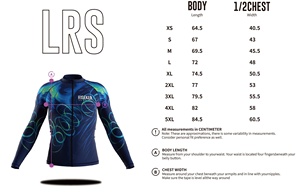 Rashguard à manches longues zippé, protection UV, extensible dans 4 directions, coutures anti-frottement pour le surf, la plongée et le snorkeling - Product Image 6