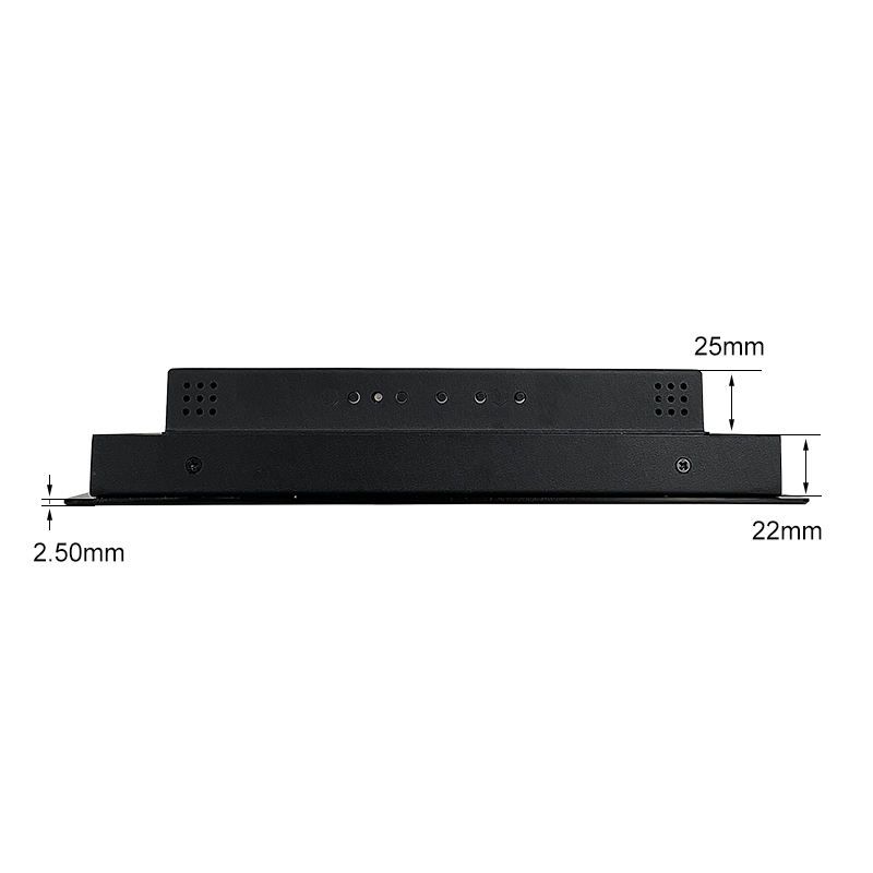 10.1 Inch 1280*800 HD VGA Non Touch Screen Metal Aluminum TFT Embedded Pure Flat OEM ODM Industrial LCD Monitor
