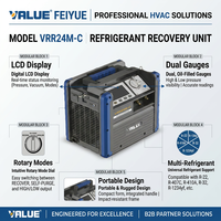 Machine de récupération de réfrigérant portable VRR24M-C, équipement de service HVAC pour l'entretien de la réfrigération