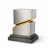 Trophée mural en métal bronze, motif visage et vagues ondulées, gravure personnalisée, écologique, cadeau, cadeaux promotionnels, cadeaux de bienvenue