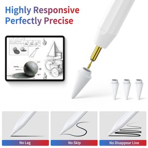 Сменный стилус для Apple Pencil с датчиком наклона, противотуманный, с беспроводным зарядным портом, стилус с пользовательским логотипом - Product Image 2
