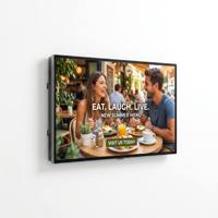 Pantalla Publicitaria Ultrafina para Montaje en Pared, Señalización Digital Android de 22/32/43/50/55/65 Pulgadas, Montaje Colgante en Red