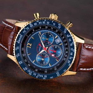 Reloj de Piloto de 42 mm con Logotipo Personalizado, Cronógrafo Mecánico Automático, Revestimiento AR Superluminoso, Reloj de Pulsera para Hombre - Product Image 3