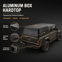 Couverture de benne de pick-up en aluminium, hardtop, pour Toyota Tacoma TRD 4x4 5 pieds, verrouillable, OEM ODM