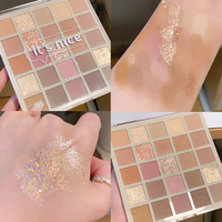 Maquillage à paillettes pour femmes Fard à paupières coloré 25 couleurs Palette d'ombres à paupières nude Private Label Ombre à paupières sans cruauté