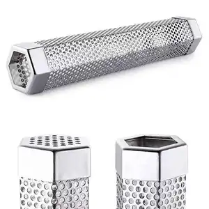 Provide Sample Pellet Smoker Tube 12 Inches Stainless Steel Portable BBQ Wood Pellets Smoker Tube