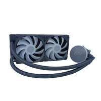 Refroidisseur liquide silencieux RGB/ARGB intégré haute performance 240 mm pour processeur, avec roulement fluide et bruit de 30 dBA pour boîtier d'ordinateur
