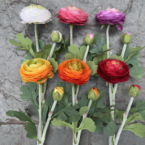 <span class=keywords><strong>G</strong></span>-25060501Artificial di loto floccato di seta di loto floccato fiori luliani vendita calda artificiale festa di nozze decorazione di rugiada loto - Product Image 1