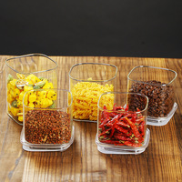 Bocaux de conservation en verre transparent pour la cuisine avec couvercles hermétiques en silicone pour café, thé, aliments secs, bocaux de conservation en verre pour aliments