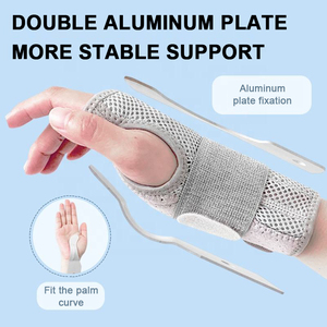 Férula de Fijación de Muñeca de Aluminio de Grado Médico con Inmovilizador de Muñeca Ajustable, Soporte para Túnel Carpiano y Tendinitis - Product Image 2