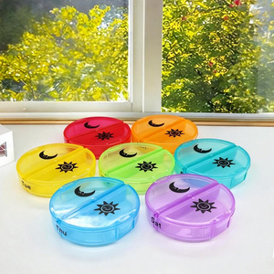 Reise-Mini-PP-Pillenorganizer 7-Tage AM/PM Pillendose Tragbarer Kleiner Medikamentenbehälter - Product Image 1