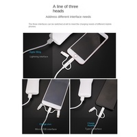 Chaqueta de nailon trenzado de 1 metro con certificación MFI, Cable de carga USB, transferencia de datos rápida 2.4A tipo C para iPhone compatible con Apple Android