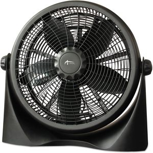 Ventilador de Torre Inclinable Alera de 16 Pulgadas con Supercirculación y 3 Velocidades, Plástico Negro, Control Remoto, Enchufe Estadounidense, Refrigeración por Aire Eléctrica - Product Image 1
