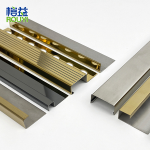 Thép Không Gỉ Tùy Chỉnh Độc Quyền Kim Loại Tường Góc Cạnh Tile <span class=keywords><strong>Trim</strong></span> Trang Trí Dải Hồ Sơ - Product Image 1