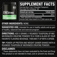 Créatine monohydrate micronisée OEM en poudre pour les passionnés de fitness, mélange sans saveur pour après l'entraînement