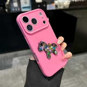 Étui en silicone TPU personnalisé pour <span class=keywords><strong>iPhone</strong></span> 15 14 Pro Max avec logo en relief, protection de l'appareil photo, <span class=keywords><strong>coque</strong></span> de téléphone portable souple - Product Image 1