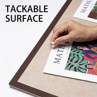 Panneau de tableau d'affichage décoratif moderne auto-adhésif sans perçage pour affichage de messages et organisation murale à la maison, au bureau ou sur le bureau