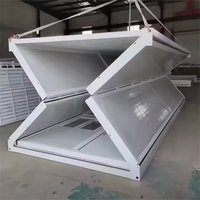 Vente directe d'usine de maison de conteneur pliable à plat 10 pieds 20 pieds maison de vie préfabriquée portable pour le bureau