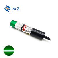 Pièces d'équipement laser Mise au point réglable D16mm 520nm 50mW Lentille en verre CW Machine industrielle Module laser à ligne verte