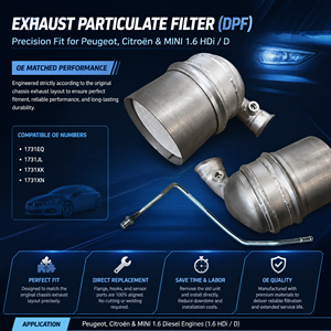 <span class=keywords><strong>FAP</strong></span> <span class=keywords><strong>DPF</strong></span> Peugeot, Citroën, Mini, 1.6 Diesel, OE :1731EQ,1731JL, 1731XK,1731XN - Product Image 4