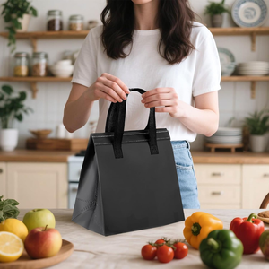 Custom Logo Size Color Insulated Food Delivery Bag Non Woven Aluminum Foil Tea Coffee Packaging Bag Reusable Thermal Tote Bag - Product Image 6