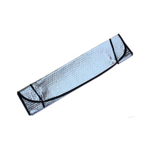 Parasol protector solar universal de color plateado para coche barato - Product Image 2