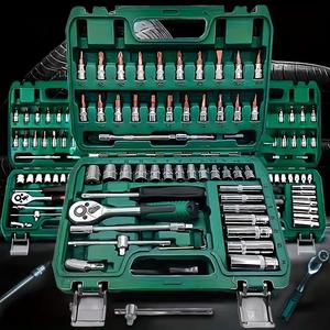 Ensemble d'outils de réparation automobile professionnel de 172 pièces, clé à douille, kit d'outils à <span class=keywords><strong>cliquet</strong></span> en acier à haute teneur en carbone avec étui rigide, personnalisable OEM - Product Image 2