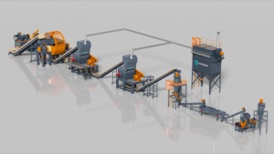 آلة إعادة تدوير الإطارات المطاطية من أجل الفتات المطاطية ، آلة صغيرة لإعادة تدوير الإطارات - Product Image 2