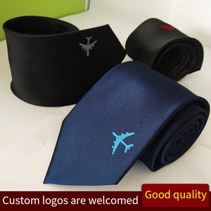 Men's Formal Airline <b>and</b> Pilot Uniform <b>Ties</b> Polyester Necktie for Pilots <b>and</b> Airline Workers - Product Image 3