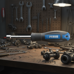 Fervi <b>Socket</b> Wrench 10mm Cr-V Steel Handle - Product Image 3