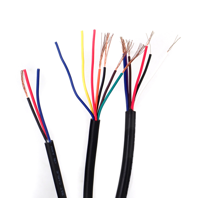 UL Approved AWM UL2725 Multi Core Shielded Control Cable 16 18 20 22 24AWG Electric Cable Wire
