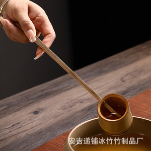 Bamboo Water Ladle Long Handle Tea Ceremony <b>Spoon</b> Oriental Style <b>Coffee</b> Tea Tools - Product Image 3