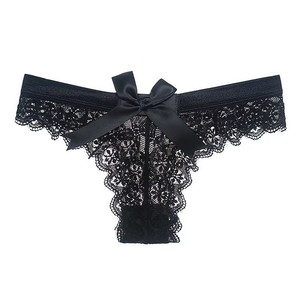 Perizoma Sexy in <span class=keywords><strong>Pizzo</strong></span> con Fiocco per Donne, <span class=keywords><strong>Intimo</strong></span> Femminile Affascinante Senza Cuciture, Vendita all'Ingrosso - Product Image 5